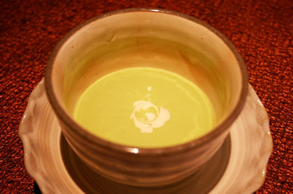 <br /><br />うすいえんどう豆のクリームスープ<br>“ サン‐ジェルマン ”