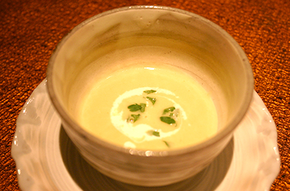 <br /><br />いろいろ野菜のポタージュスープ<br />“ガルビュール”